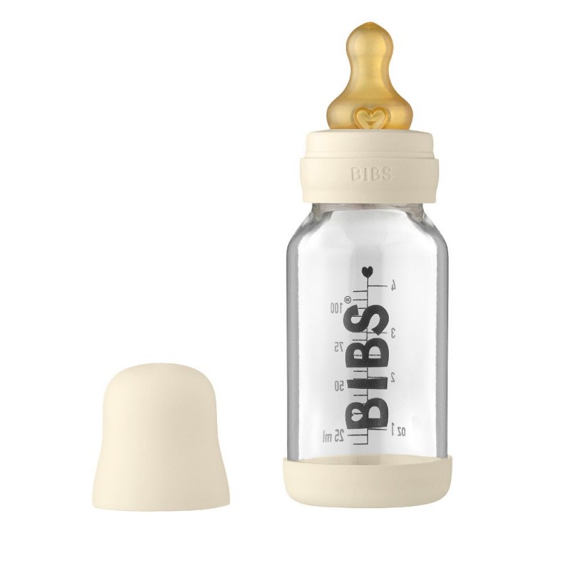 Бутылочка для кормления Bibs Baby Glass Bottle Ivory 110 мл