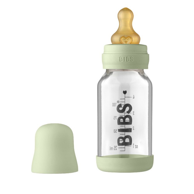Бутылочка для кормления BIBS BABY GLASS BOTTLE SAGE 110 мл